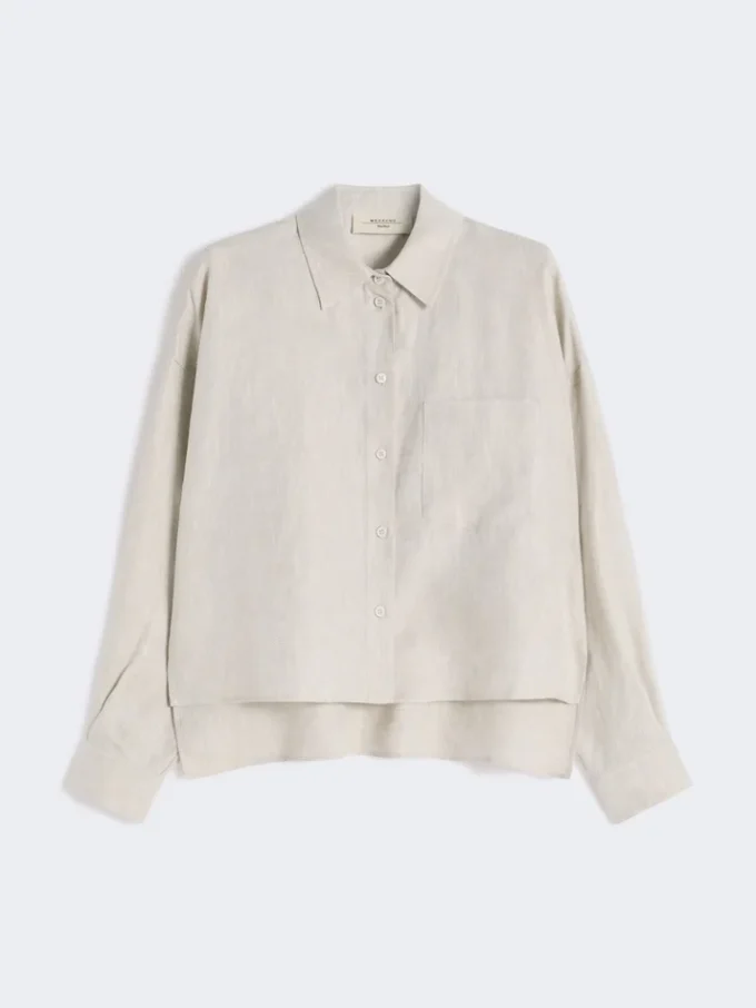 Veste en toile de lin, écru Veste en toile de lin, écru