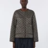 Veste matelassée en toile déperlante, gris foncé