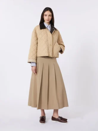 Veste matelassée réversible en tissu déperlant, beige