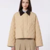 Veste matelassée réversible en tissu déperlant, beige Veste matelassée réversible en tissu déperlant, beige