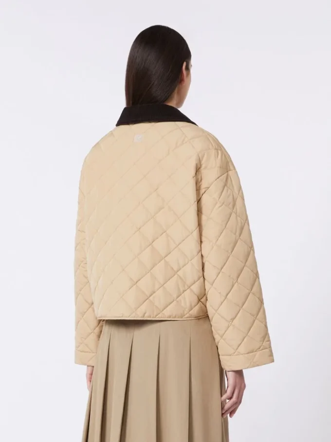 Veste matelassée réversible en tissu déperlant, beige Veste matelassée réversible en tissu déperlant, beige