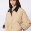 Veste matelassée réversible en tissu déperlant, beige Veste matelassée réversible en tissu déperlant, beige