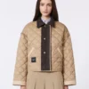 Veste matelassée réversible en tissu déperlant, beige Veste matelassée réversible en tissu déperlant, beige