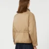 Veste matelassée réversible en toile déperlante, couleur noisette Veste matelassée réversible en toile déperlante, couleur noisette