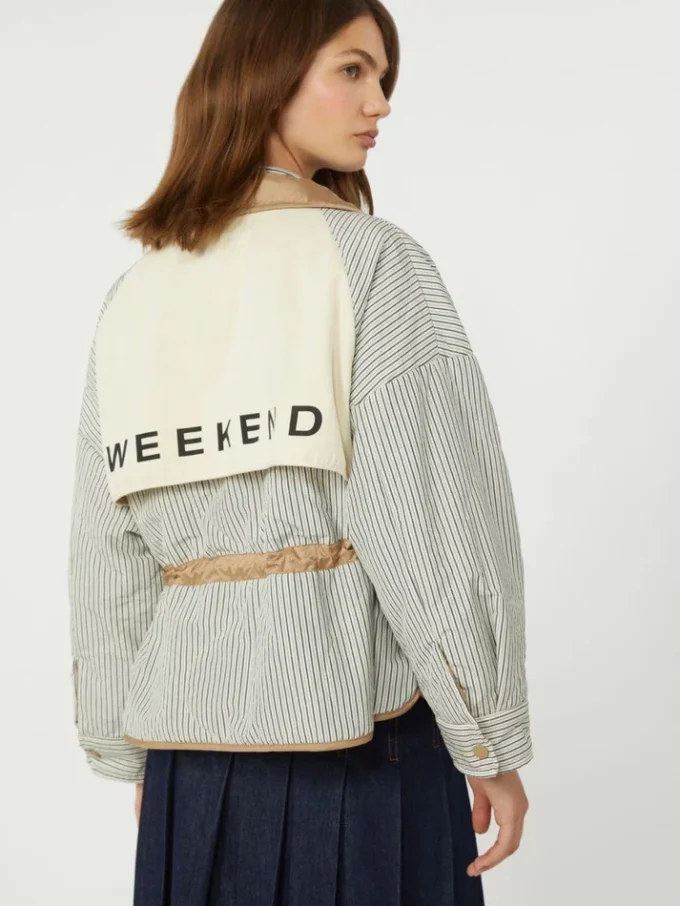 Veste matelassée réversible en toile déperlante, couleur noisette Veste matelassée réversible en toile déperlante, couleur noisette