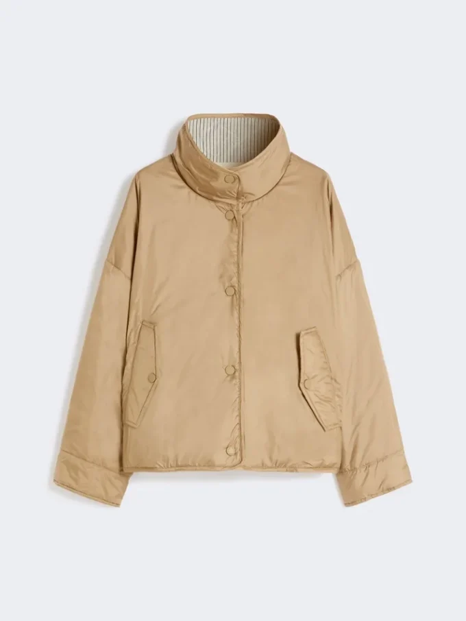 Veste matelassée réversible en toile déperlante, couleur noisette Veste matelassée réversible en toile déperlante, couleur noisette