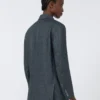 Veste Olimpia en lin à chevrons, gris moyen Veste Olimpia en lin à chevrons, gris moyen